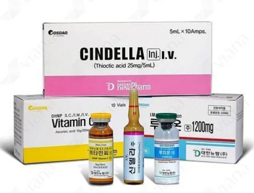 Cindella Skin Whitening Glutathione Injections 600 Mg Full Set